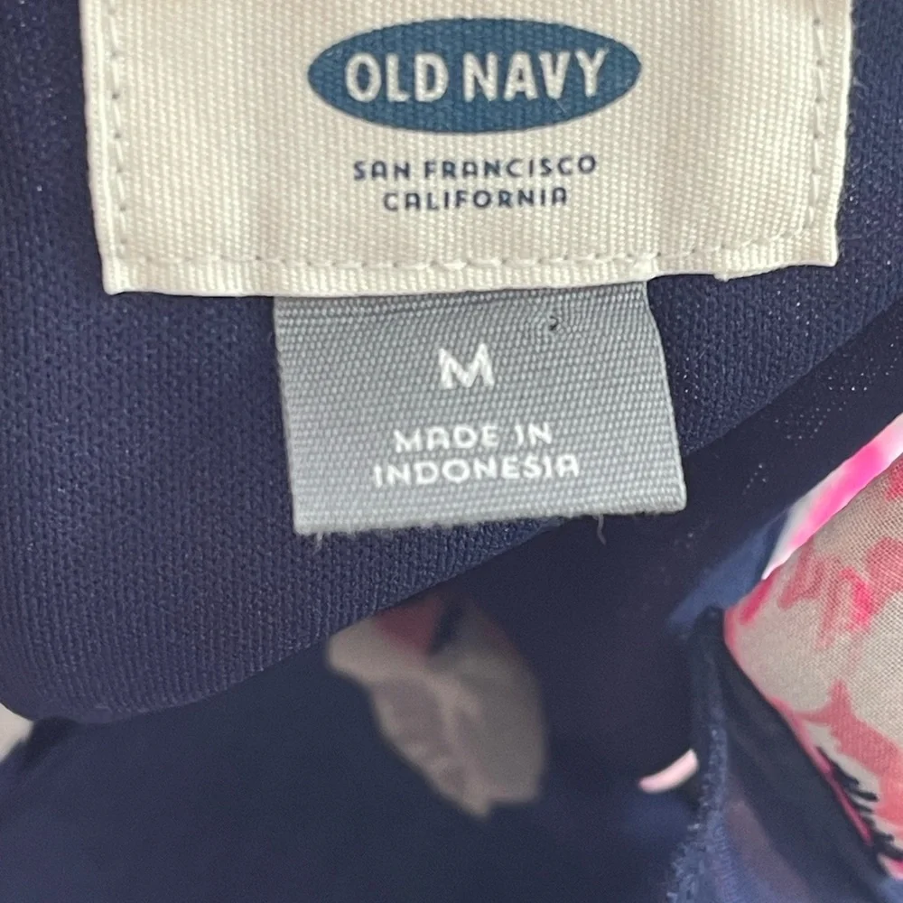 Navy Pink Floral Chiffon Maxi Dress Romantic Cottagecore Spring Wedding Guest Md - Picture 13 of 14